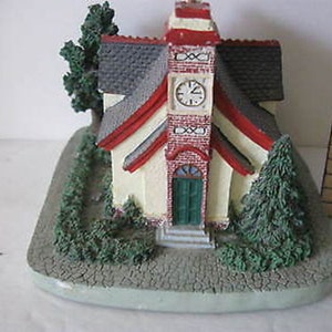 Sankt beste Weihnachten New England traditionelle Kirche von Hand bemalt CL7-34