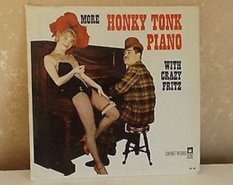 Jahrgang LP Schallplatte mehr Honky Tonk Piano mit verrückten Fritz Coronet CX80 r-9