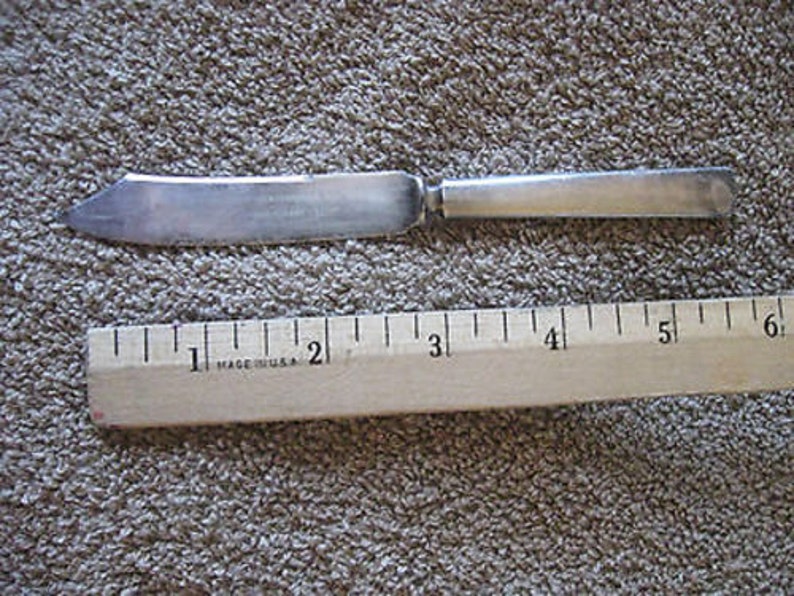 Walbridge & Co Silver Plated Butter Knife 6 Vintage CL30-39 image 1
