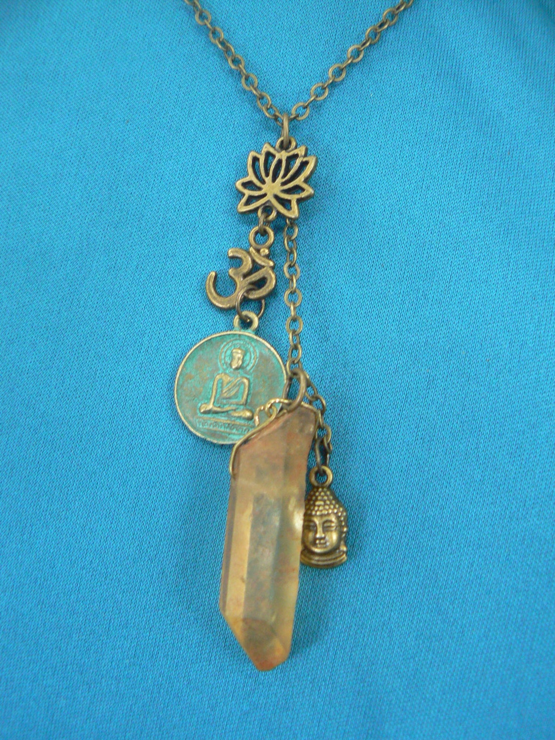 Zen Necklacespiritual Necklace Buddha Necklace Yoga Etsy