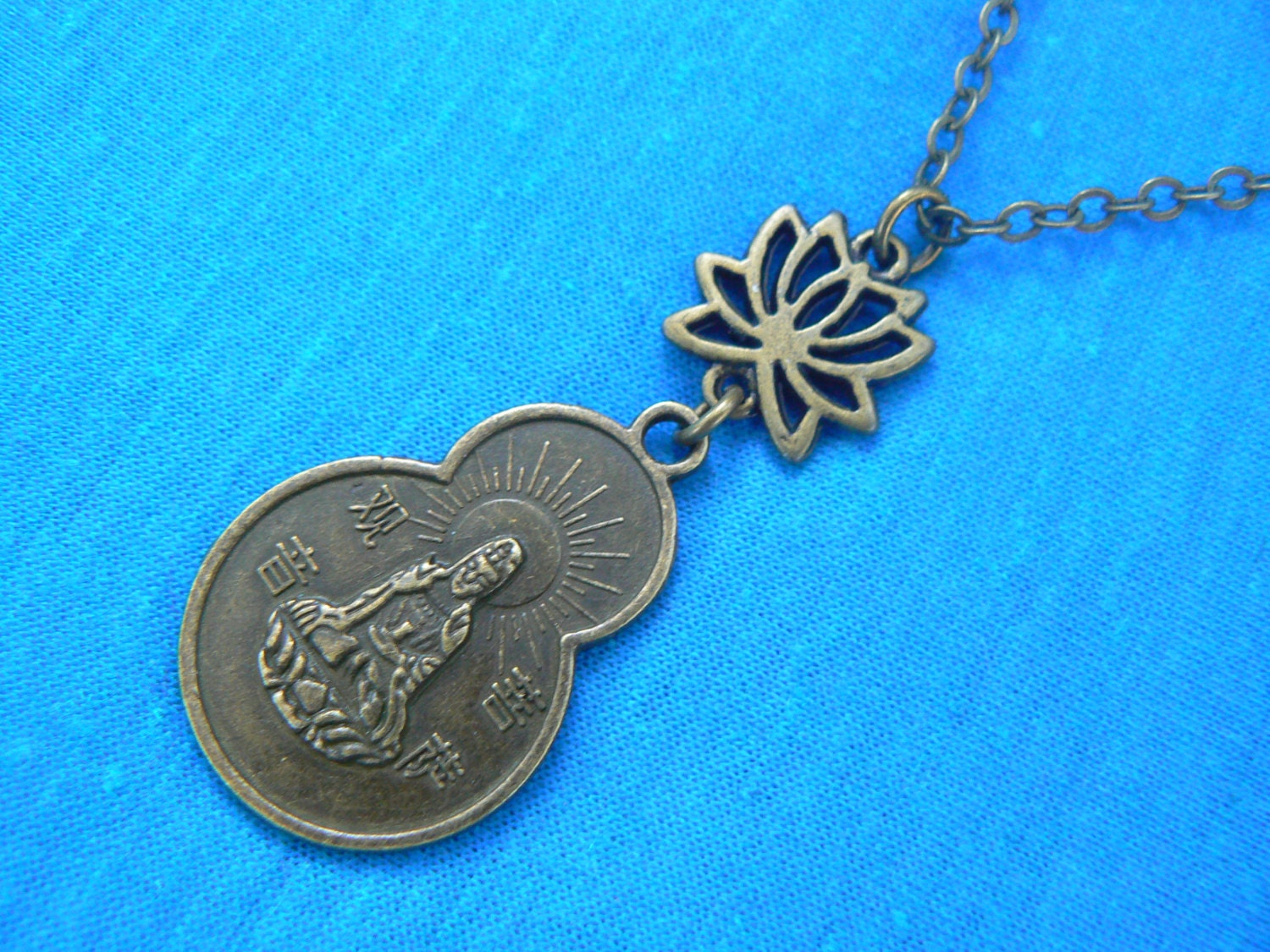 Spiritual Necklace Zen Necklace Protection Necklace Quanyin Etsy