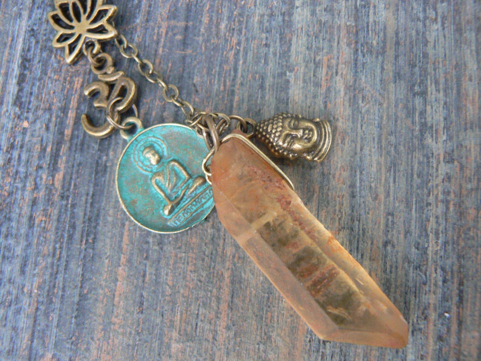 Zen Necklacespiritual Necklace Buddha Necklace Yoga Etsy