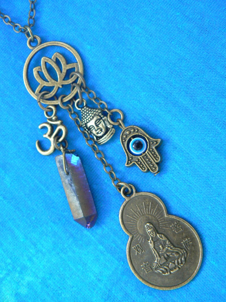 Collar espiritual zen collar protección collar QuanYin Buda Etsy España