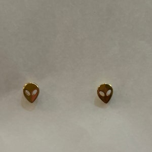 Alien Extra Terrestrial Dainty Post Earrings