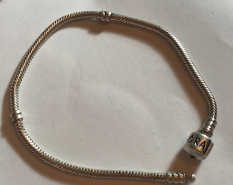 Authentic Pandora Sterling Silver 8” Bracelet