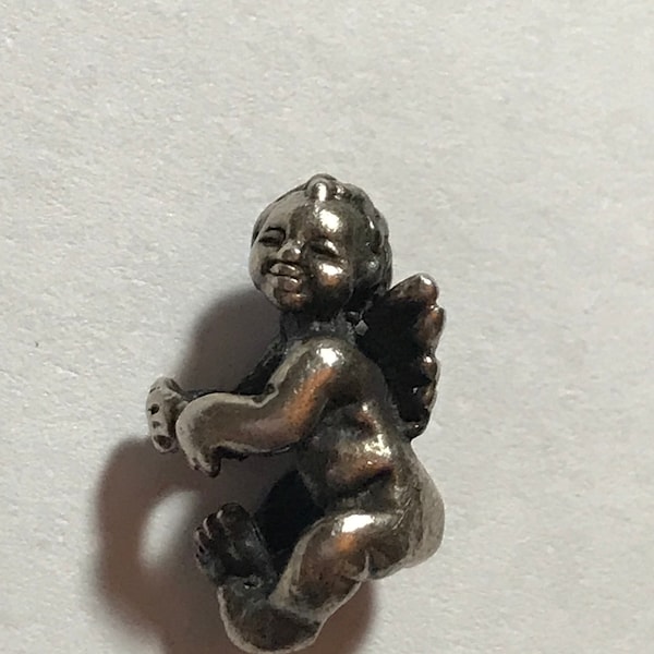 Trollbeads LAA Sterling Silver Cherub Angel Charm Bead