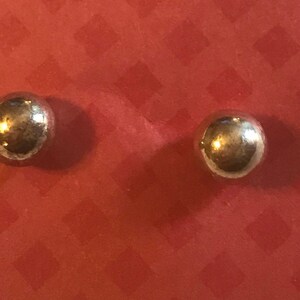 Silver Ball Post Earrings