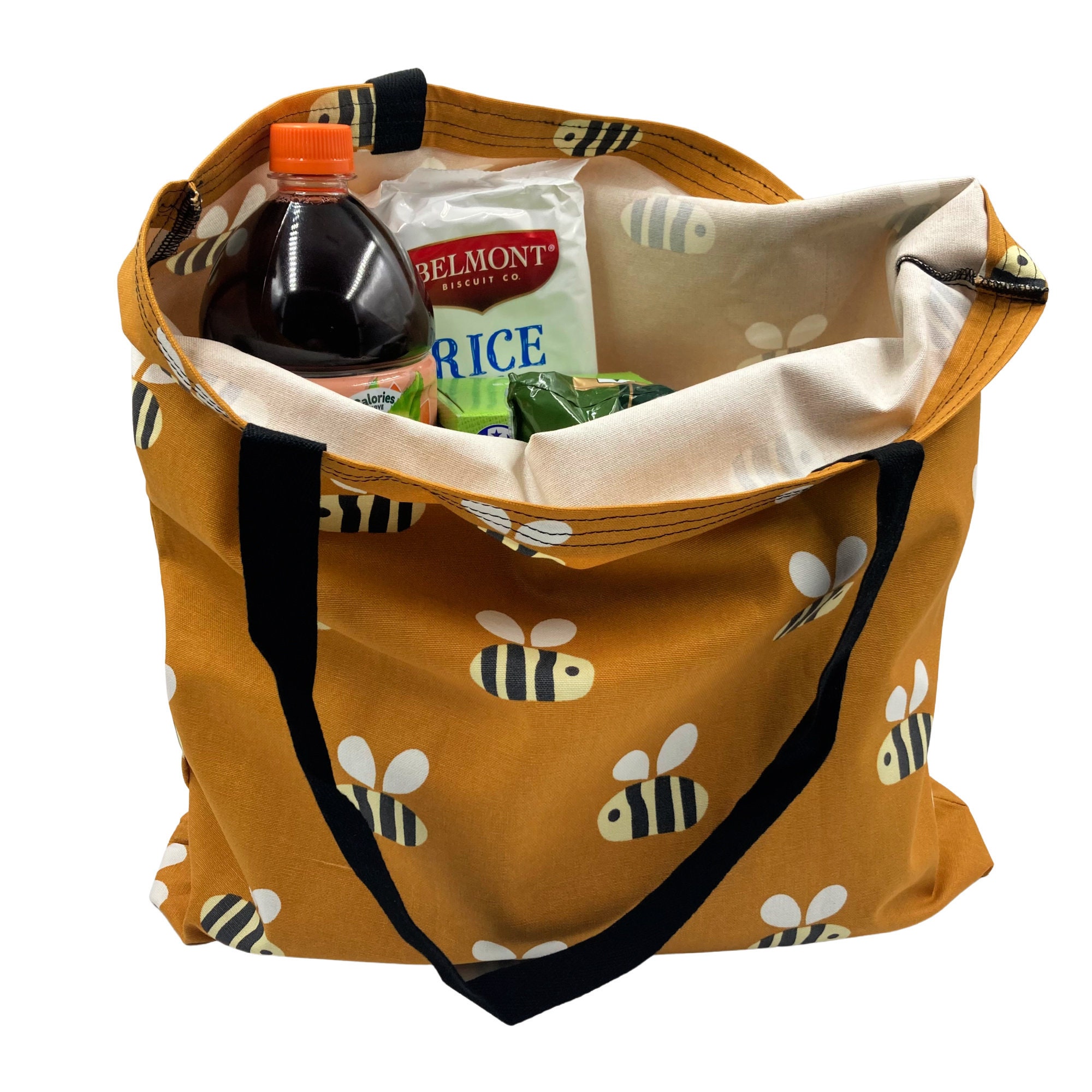 Honey bee bag Bee Happy zero waste gift Bees Eco friendly Etsy