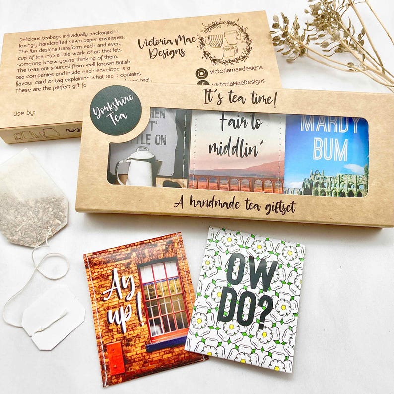 Yorkshire Gift | Handmade Tea Gift Set | Gift for Yorkshire Man or Woman | Letterbox Gift UK | Yorkshire Sayings Gift | Yorkshire tea gift immagine 15