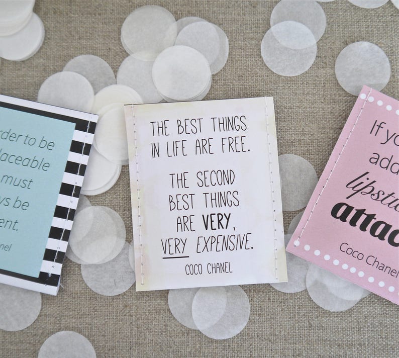 Coco Chanel Tea Gift Set Gifts for Fashion Lovers Etsy