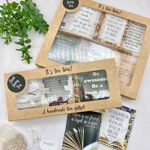 Book Lover Gift: Tea Gift for Bookworms Bookish Gifts Literary Gifts Literary Tea Gifts for Readers Book Nerd Gifts image 4