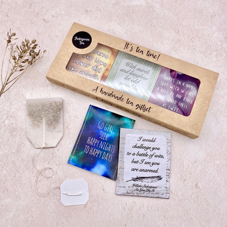 Shakespeare Gifts: William Shakespeare Tea Gift Set Literature Gifts Literary Gifts Writer Gifts English Teacher Gifts image 6