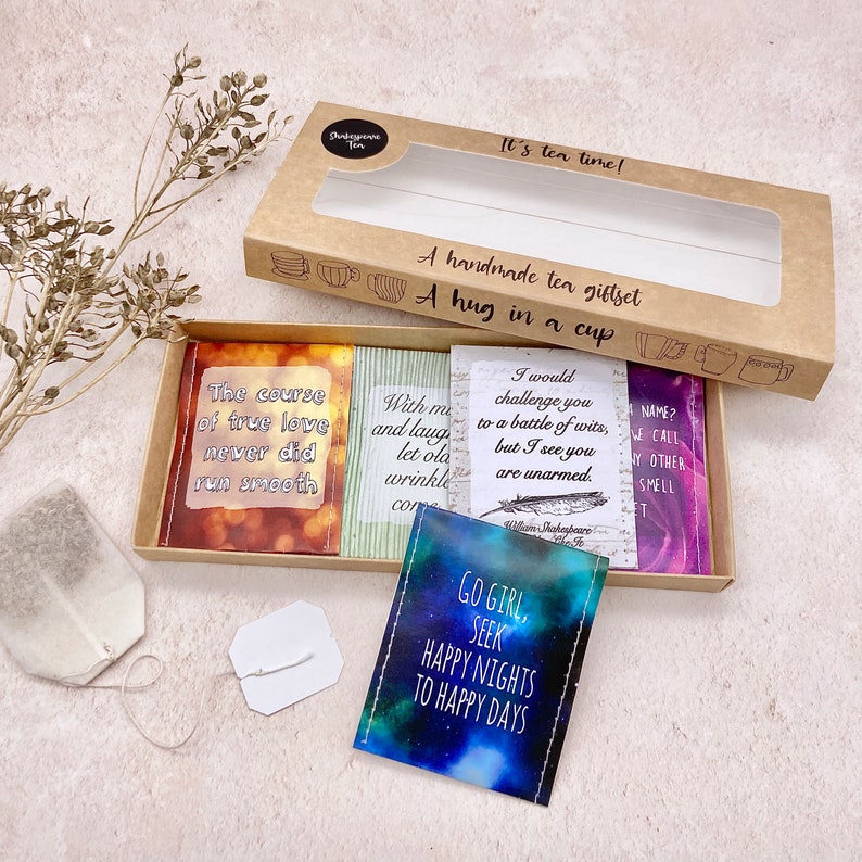 Shakespeare Gifts: William Shakespeare Tea Gift Set Literature Gifts Literary Gifts Writer Gifts English Teacher Gifts image 8