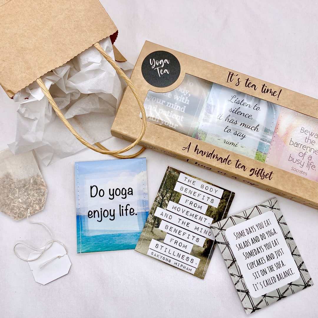 Yoga Gifts Yoga Tea Gift Set Gifts for Yoga Lovers Etsy.de