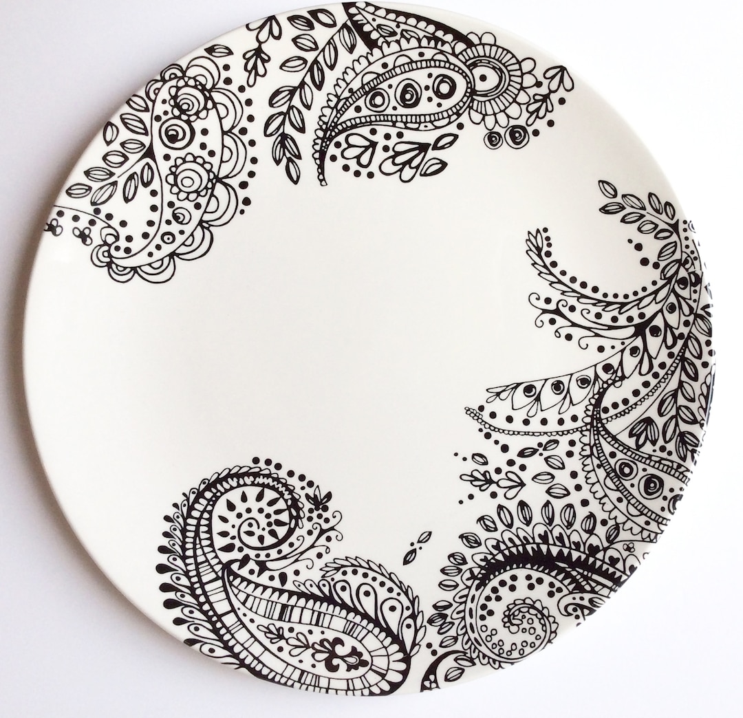 Paisley plates sales