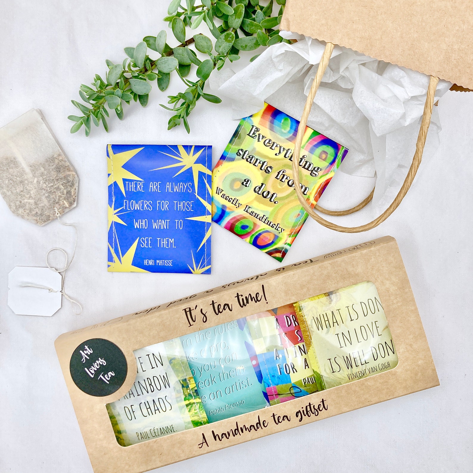 Art Lovers Tea Gift Set Gift for Art Lover Gifts for Etsy