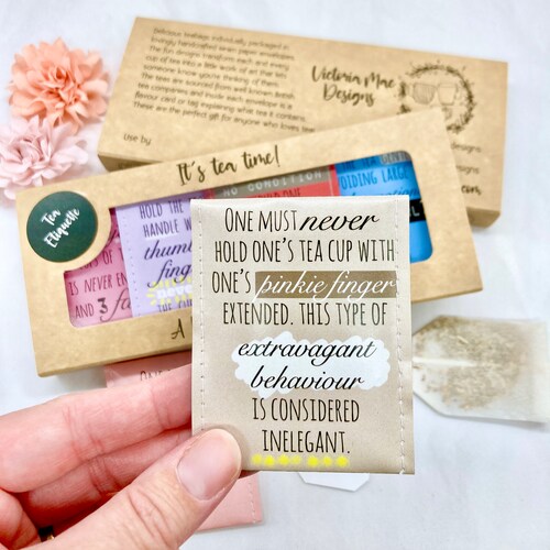 Tea Etiquette Gift Set English Tea Traditions for True Tea Etsy