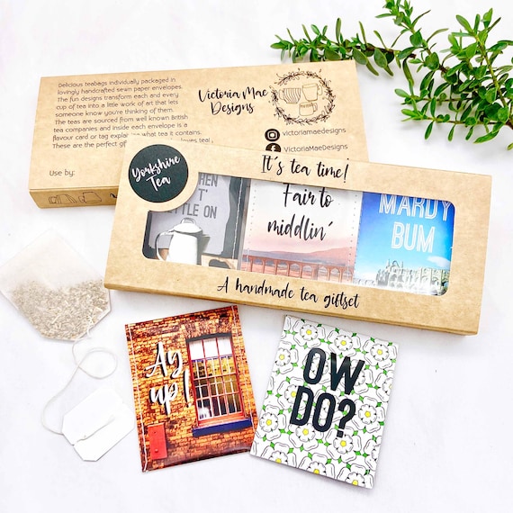 Yorkshire Gift | Handmade Tea Gift Set | Gift for Yorkshire Man or Woman | Letterbox Gift UK | Yorkshire Sayings Gift | Yorkshire tea gift