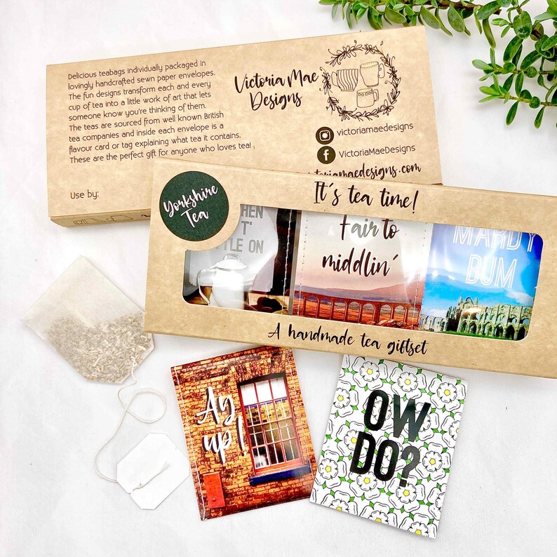 Yorkshire Gift | Handmade Tea Gift Set | Gift for Yorkshire Man or Woman | Letterbox Gift UK | Yorkshire Sayings Gift | Yorkshire tea gift immagine 8
