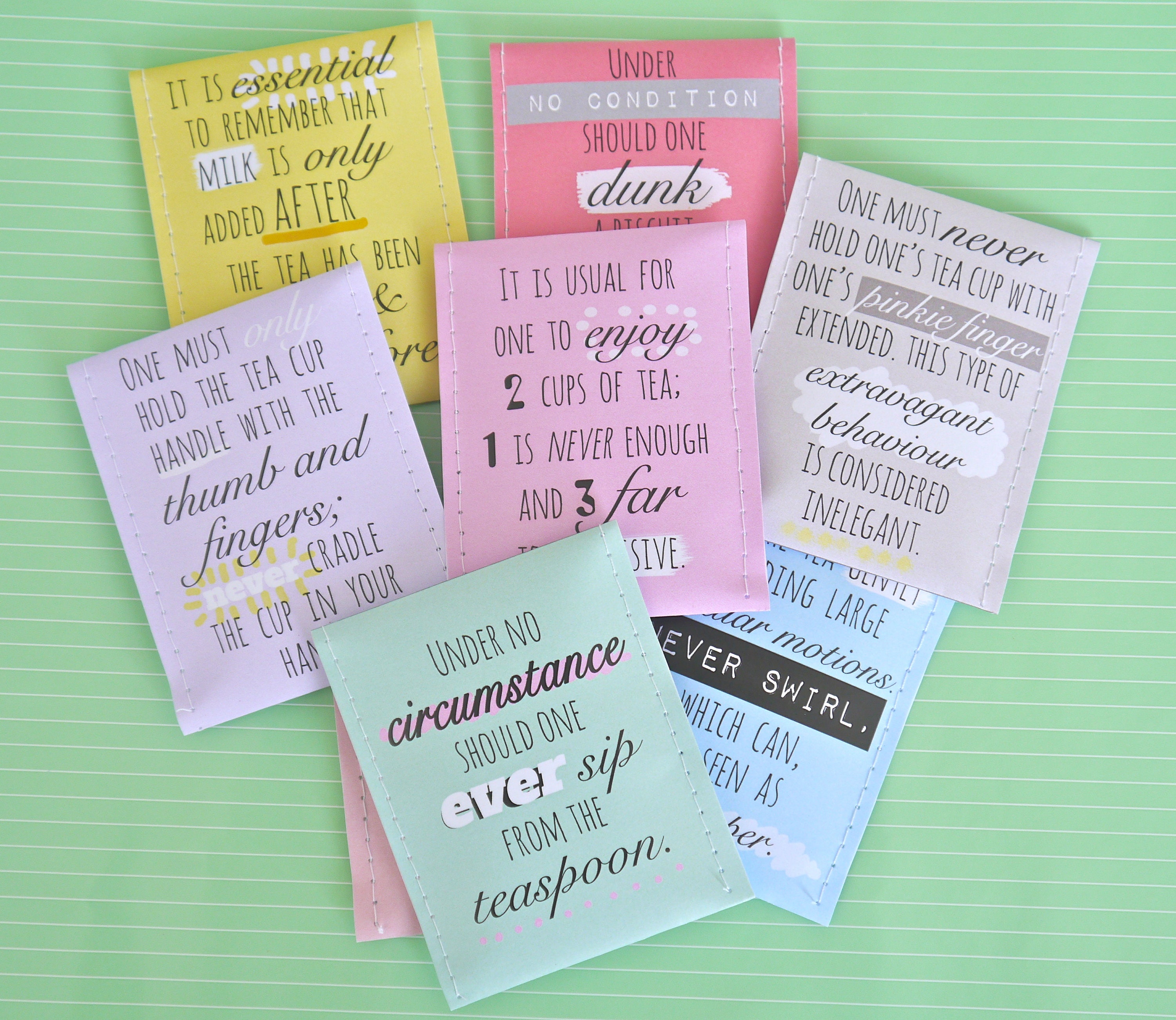 Tea Etiquette Gift Set English Tea Traditions for True Tea Etsy UK