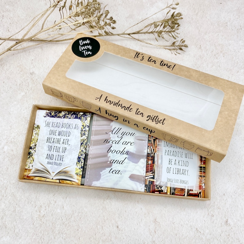 Book Lover Gift: Tea Gift for Bookworms Bookish Gifts Literary Gifts Literary Tea Gifts for Readers Book Nerd Gifts image 6