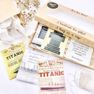 Titanic Gifts: Titanic Tea Gift Set - RMS Titanic - Harland and Wolff - White Star Line - Titanic Memorabilia