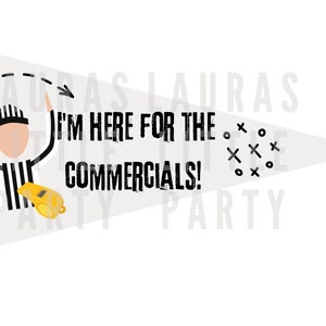 Printable Flag - Football Commercials