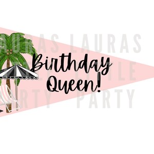 Printable Flag - Birthday Queen