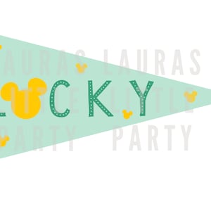 Printable Flag - Lucky Mouse