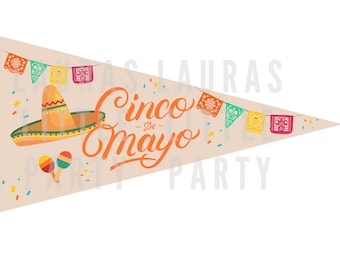 Bandera Imprimible - Fiesta del Cinco de Mayo