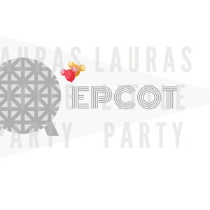 Printable Flag - Epcot-inspired Pennant