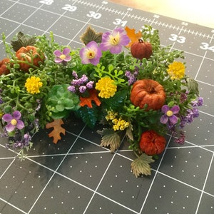 Dollhouse Miniature 1:12 Autumn Window Box Handmade by DeVine Miniatures #WB-05