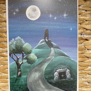 Moonlight Journey Greetings Card