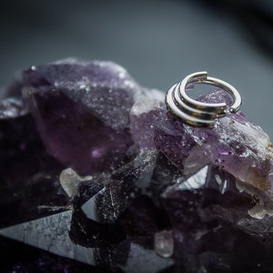 ATO Septum Ring Silver  ** Tarnish free & Hypoallergenic