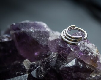 ATO Septum Ring Silver  ** Tarnish free & Hypoallergenic