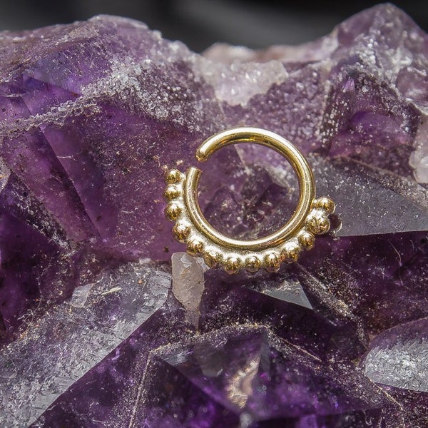 TASAA Septum ring 14k Gold