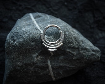 TLATA Septum Ring Silver ** Tarnish free & Hypoallergenic