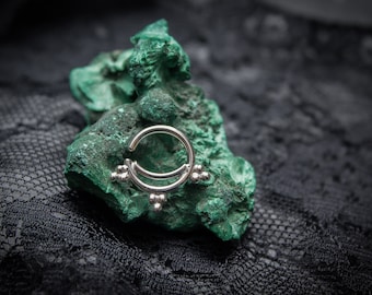 SATTA Septum Ring Silver ** Tarnish free & Hypoallergenic