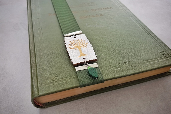 Elastic bookmark gift for book lovers under 25,Unique tree wood page journal marker, Stretchable book page finder, unique gift