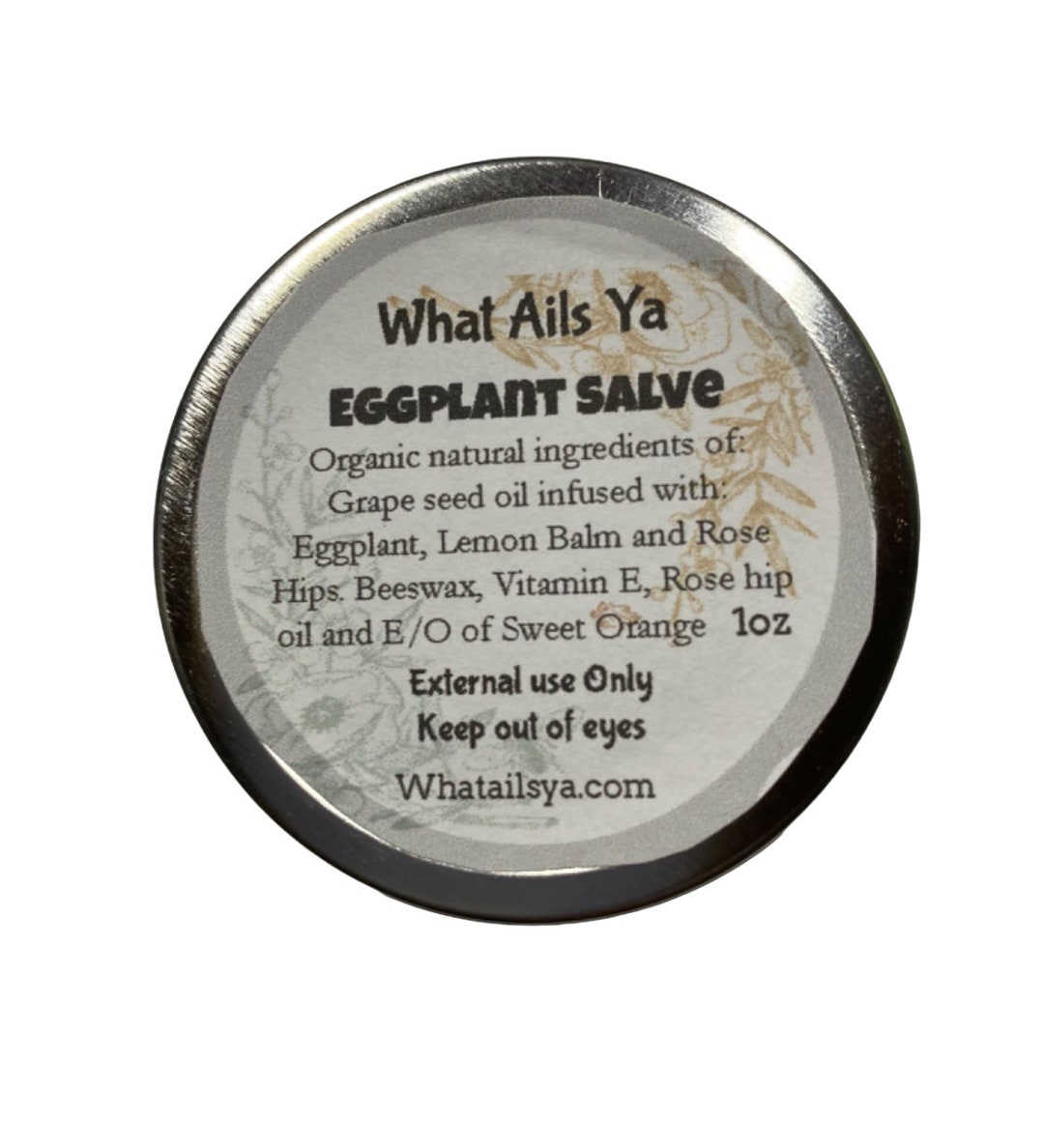 Eggplant Salve 1 Oz All Natural Ingredients What Ails Ya Etsy