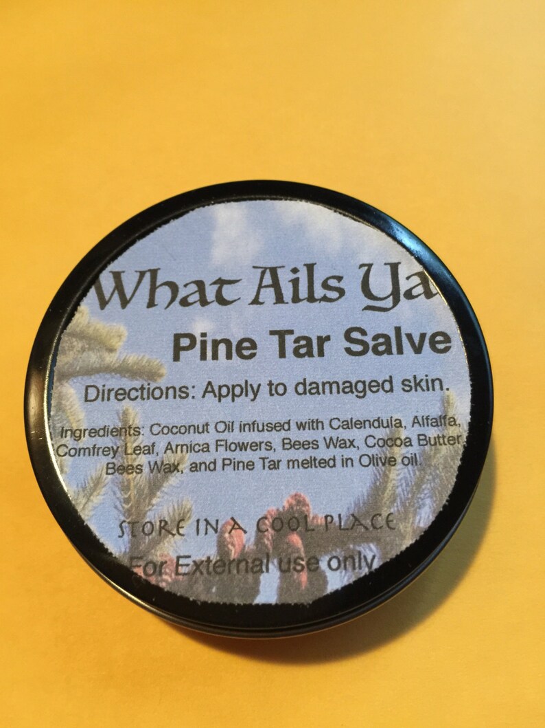 Pine Tar Pitch Healing Salve 2 oz Tin Organic Oils / Etsy