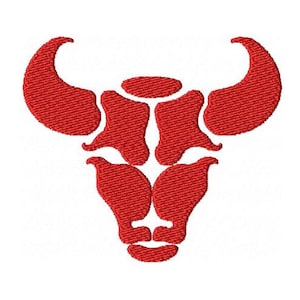 Taurus Zodiac Sign Machine Embroidery Design Taurus Sign Design Ox Head Embroidery Longhorn Head Silhouette Animal Bull Head Pattern