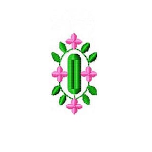 Buttonhole Floral Machine Embroidery Design Decorative Floral Vine Buttonhole Pattern for Shirts