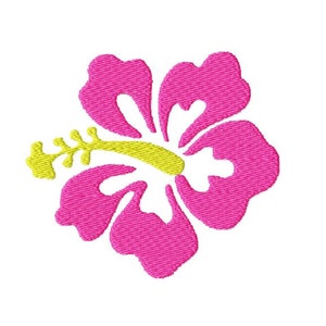 Hibiscus Flower Machine Embroidery Design, Summer Holiday Embroidery, Hawaii State Flower Design in 3 Sizes