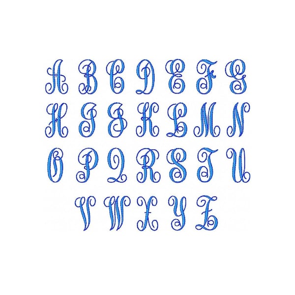 Free Embroidery Fonts Etsy