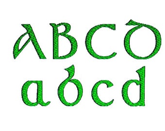 Celtic Font Embroidery Design
