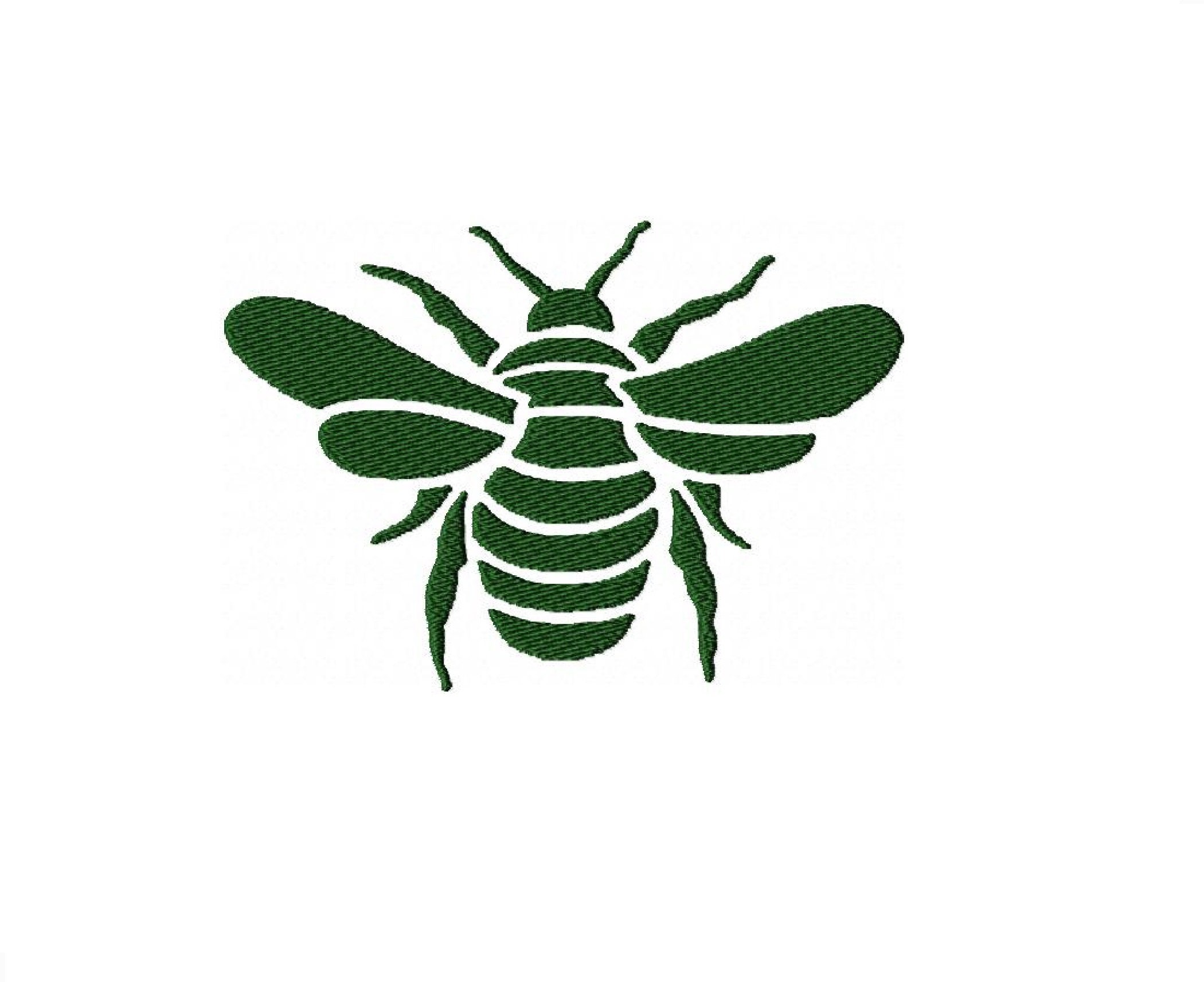 蜂のシルエットの機械刺繍デザイン、マルハナバチのデザイン