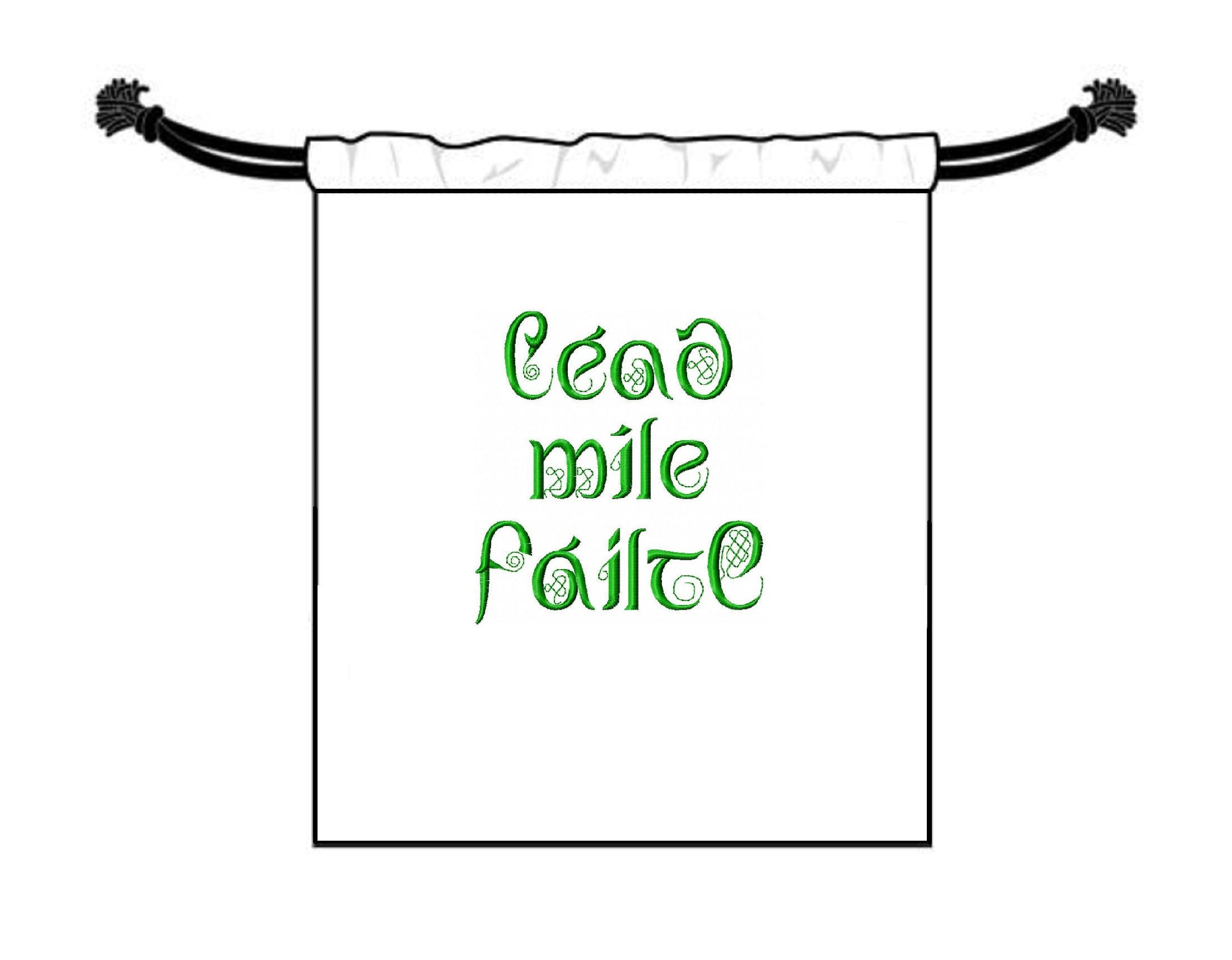 Welcome Zerbino Cead Mile Failte A Thousand Welcomes Irish Welcome (76,2 x 45,7 cm