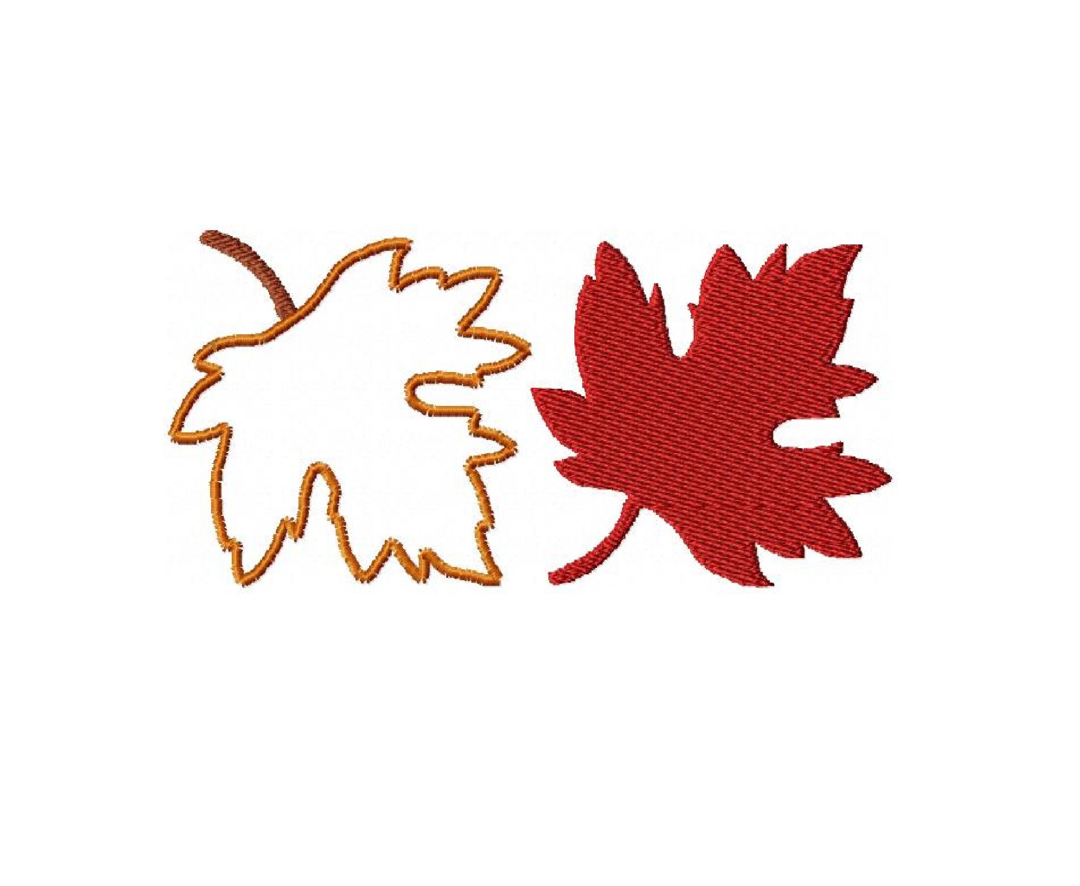 Maple Leaf Embroidery Design and Appliqué Autumn Leaves - Etsy Norway