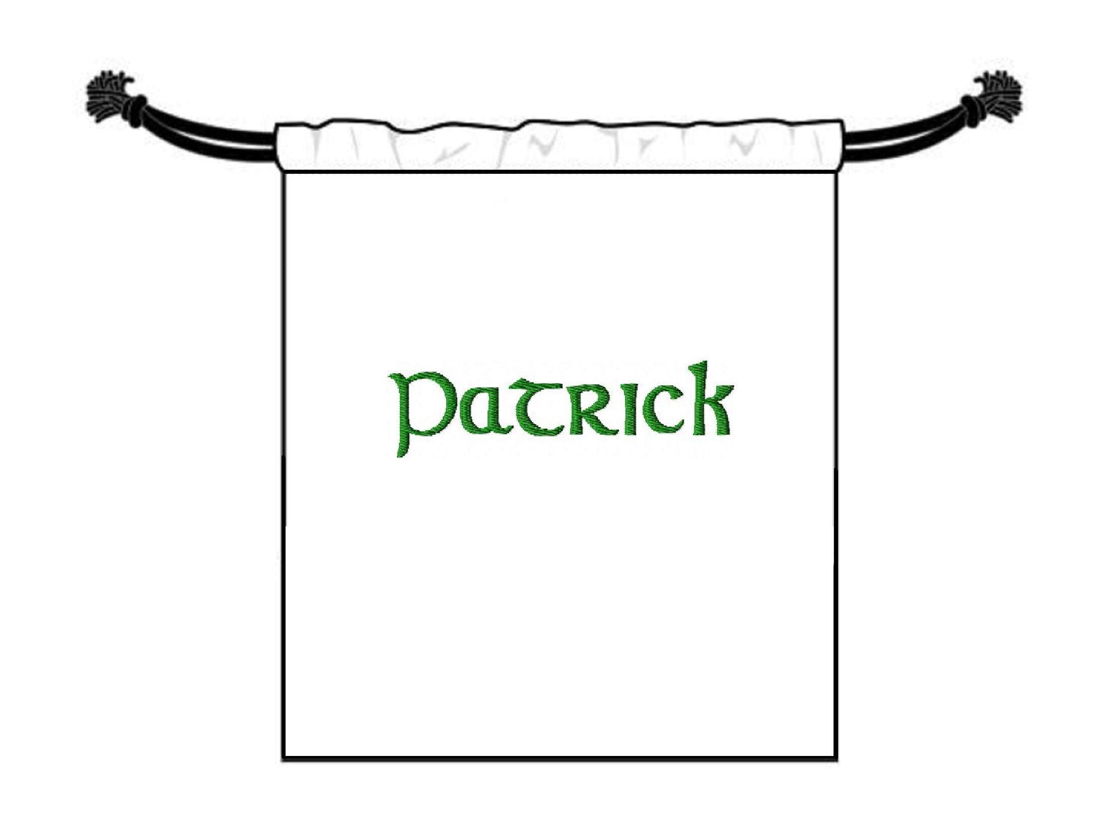 Irish Text Box Design Celtic Font Machine Embroidery Design Uppercase Lowercase Letters and ...